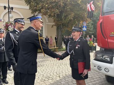 Wóz OSP Wieluń już oficjalnie nosi imię Mietek, został poświęcony i przekazany jednostce